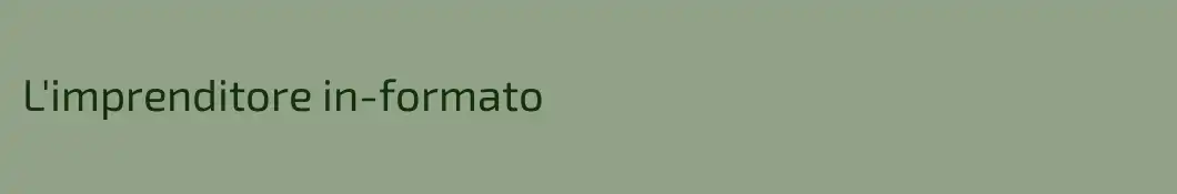 L'imprenditore in-formato